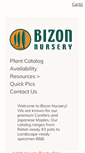 Mobile Screenshot of bizonnursery.com